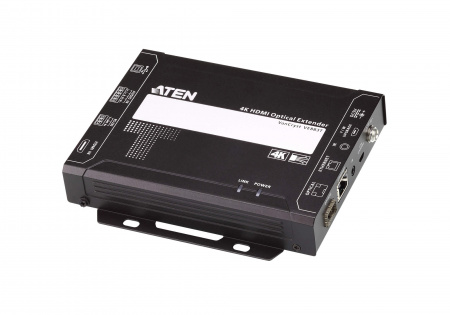 Удлинитель-передатчик ATEN HDMI+AUDIO+USB+RS232+IR+ETHERNET, 300 м,, 2xОптич,волокно многомод,850нм, HDMI+5 клемм+USB B+3 клеммы+RJ45+MINIJACK+SFP, ~, DC 5,3V, (макс,раз,4096x2160/3840x2160 60Hz 4:2:0/30Hz 4:4:4;HDMI 2,0/HDCP 2,2) VE883TK1-AT-G VE883TK1-AT-G