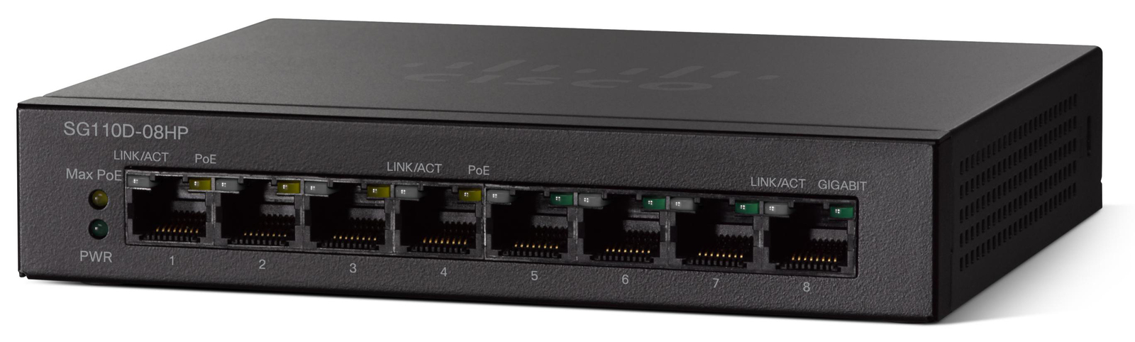 Коммутатор Cisco SB SG110D-08HP-EU 8-Port PoE Gigabit Desktop Switch SG110D-08HP-EU SG110D-08HP-EU