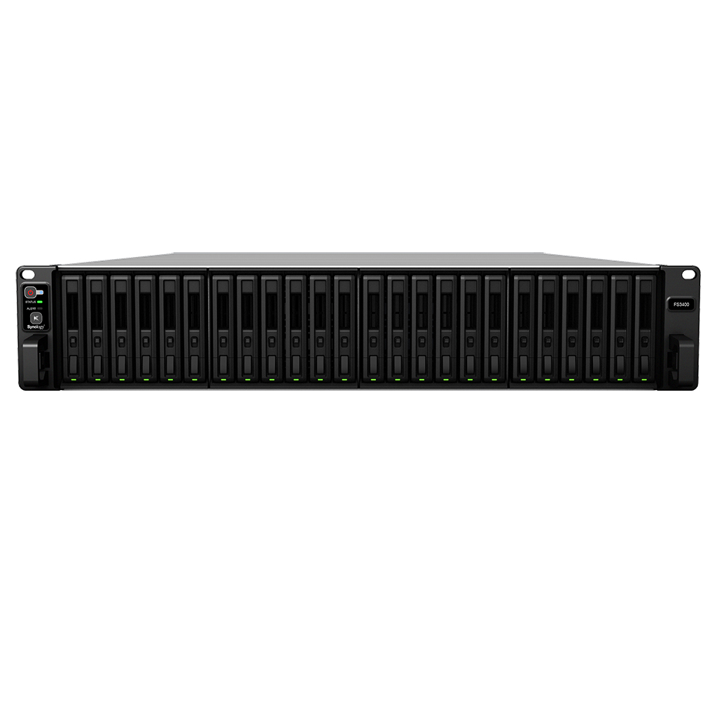 СХД Synology FS3600 FlashStation (Rack 2U) 12C 2,1GhzCPU/16Gb upto 128/upto 24 SAS SSD/HDD or SATA SSD upto 72 (2xRX2417sas or 2xRX1217sas)/2xUSB3.0/2x10GE(RJ-45)+4x1GE)/1xExpSlot/iSCSI/2xIPcam(upto128)/2xRPS FS3600 FS3600