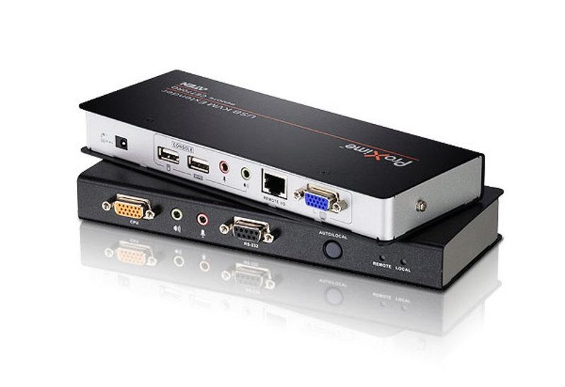 Удлинитель ATEN KVM USB+AUDIO+RS232, 300 м, 1xUTP Cat5e, без шнуров, Б.П.220> 5.3V CE770-AT-G CE770-AT-G