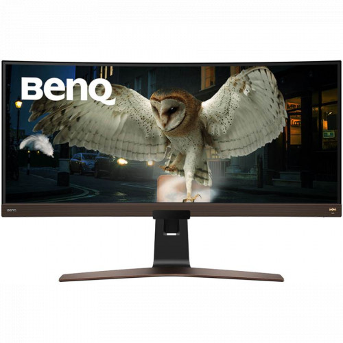 Монитор BenQ 37.5" 95,2 cm 21:9 3840x1600(UW4K) IPS, Curved, 60 Гц, 230 cd/m2, H178°/V178°, 1000:1, 2M:1, 1,07 миллиардов цветов, 4ms, VGA, 2xHDMI, DP, Height adj, Swivel, Speakers, Black EW3880R EW3880R