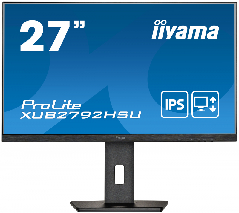 Монитор iiYama 27" ProLite черный IPS LED 4ms 16:9 HDMI M/M матовая HAS Piv 1000:1 250cd 178гр/178гр 1920x1080 VGA DP FHD USB XUB2792HSU-B5 XUB2792HSU-B5