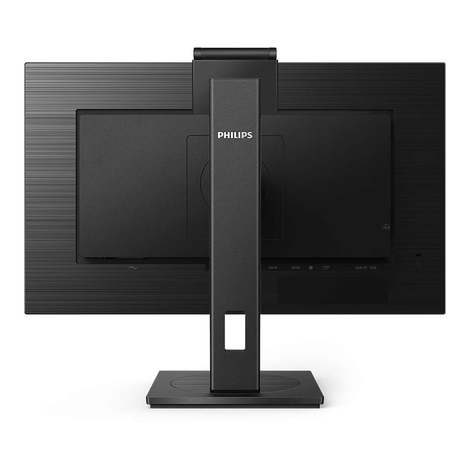 Монитор Philips 27" 2560x1440 75 Гц IPS W-LED 16:9 4ms HDMI DVI DP 3*USB3.2 50M:1 178/178 300cd webcamera Windows Hello HAS Pivot Tilt Swivel Speakers Black 275B1H/00 275B1H/00