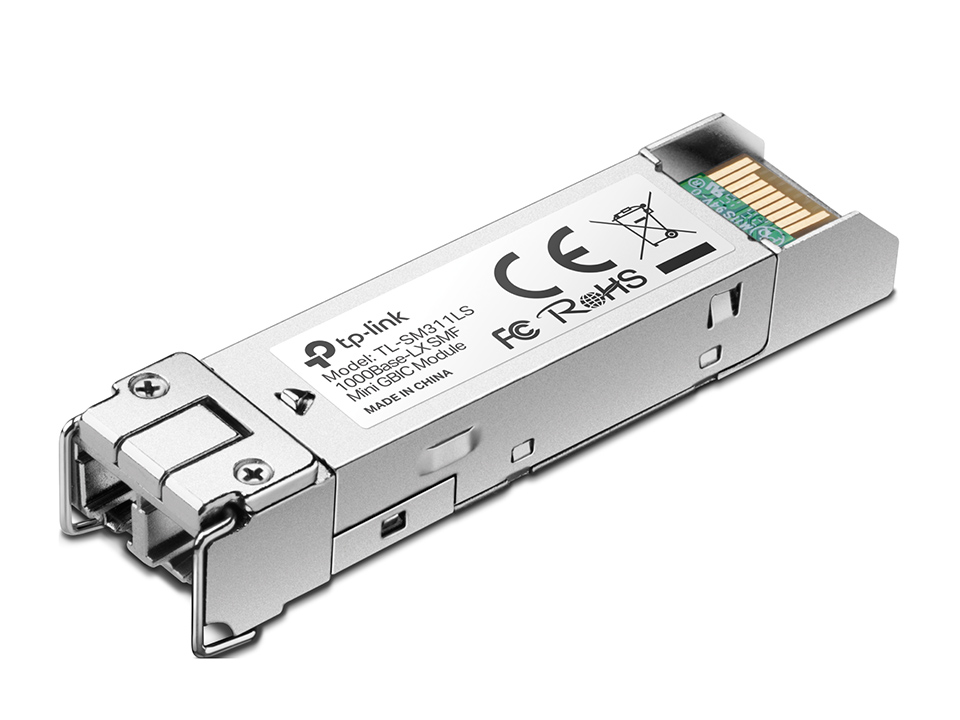 Модуль TP-Link гигабитный SFP-модуль, одномодовый, MiniGBIC, интерфейс LC, расстояние 10км TL-SM311LS TL-SM311LS