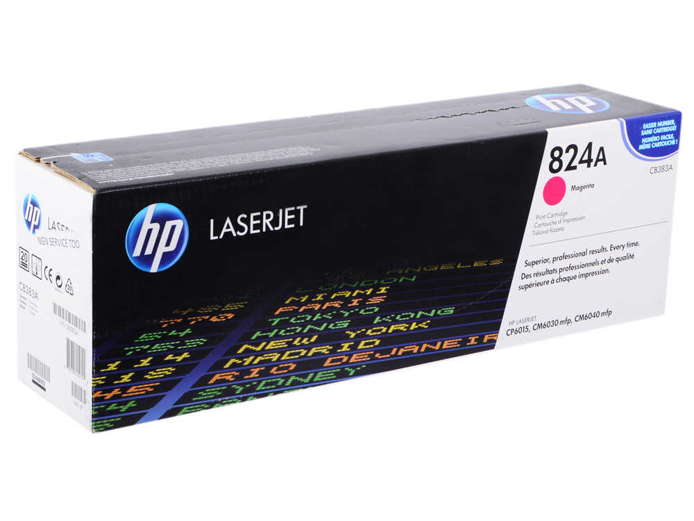 Тонер-картридж HP 824A Magenta для CLJ CP6015/CM6030mfp/CM6040mfp Contract (31000 стр) CB383YC CB383YC