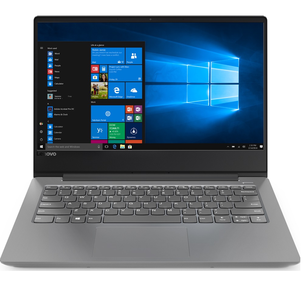 Ноутбук Lenovo IdeaPad 330s-14IKB 14.0'' FHD(1920x1080) IPS nonGLARE/Intel Core i5-8250U 1.60GHz Quad/8GB/512GB SSD/GMA HD/noDVD/WiFi/BT4.1/ 1.0MP/SDXC/3cell/1.60kg/DOS/1Y/GREY 81F4013YRU 81F4013YRU