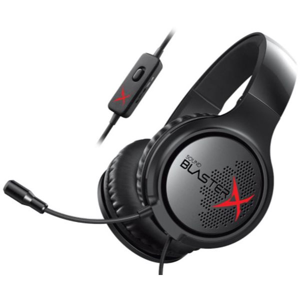 Наушники Creative с микрофоном Sound BlasterX H3 черный 1.2м мониторные оголовье 70GH034000000 70GH034000000