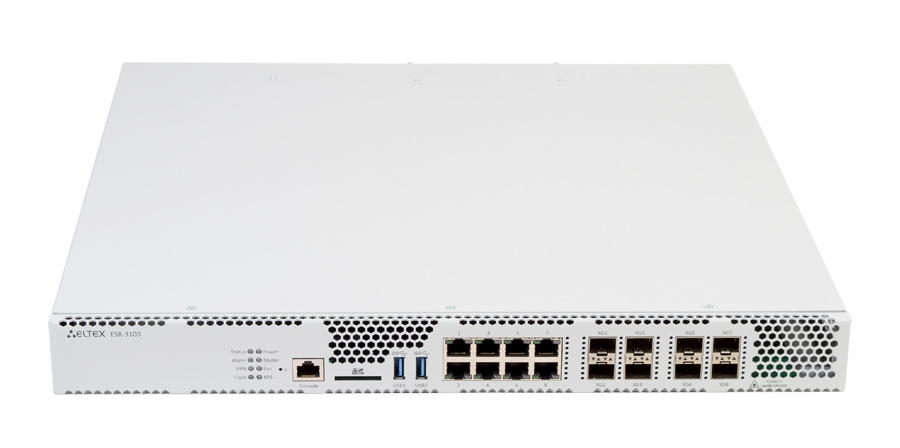 Маршрутизатор Eltex  ESR-3100, 8хEthernet 10/100/1000BASE-T, 8х10GBASE-R SFP+, 16GB RAM, 1 слот для SD-карт, 2 слота для модулей питания ESR-3100 ESR-3100 #2