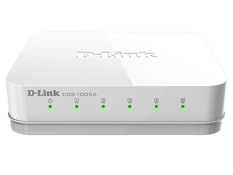 Коммутатор D-Link L2 Unmanaged Switch with 5 10/100/1000Base-T ports DGS-1005A/E1A DGS-1005A/E1A