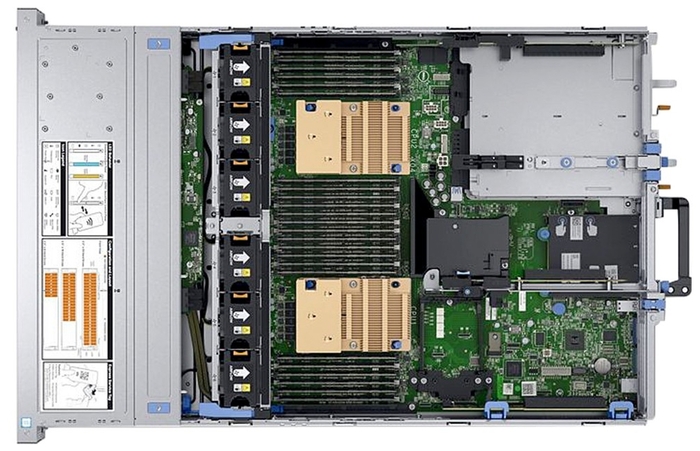Сервер Dell EMC PowerEdge R740 2x5218 2x32Gb 2RRD x16 8x300Gb 15K 2.5" SAS H730p+ LP iD9En QLE41162 10G 2P Base-T 1G 2P 2x750W 3Y PNBD Conf 5 210-AKXJ-287 210-AKXJ-287 #4