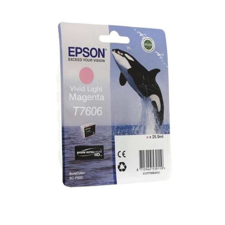 Картридж Epson T7606 светло-пурпурный для SC-P600 C13T76064010 C13T76064010