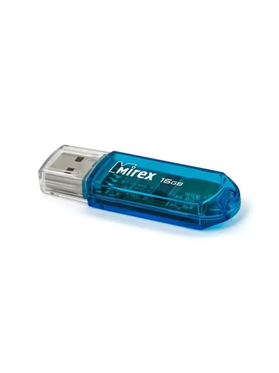 Флеш накопитель Mirex 13600-FMUBLE16 16GB,Elf,USB 2.0,синий 13600-FMUBLE16 13600-FMUBLE16