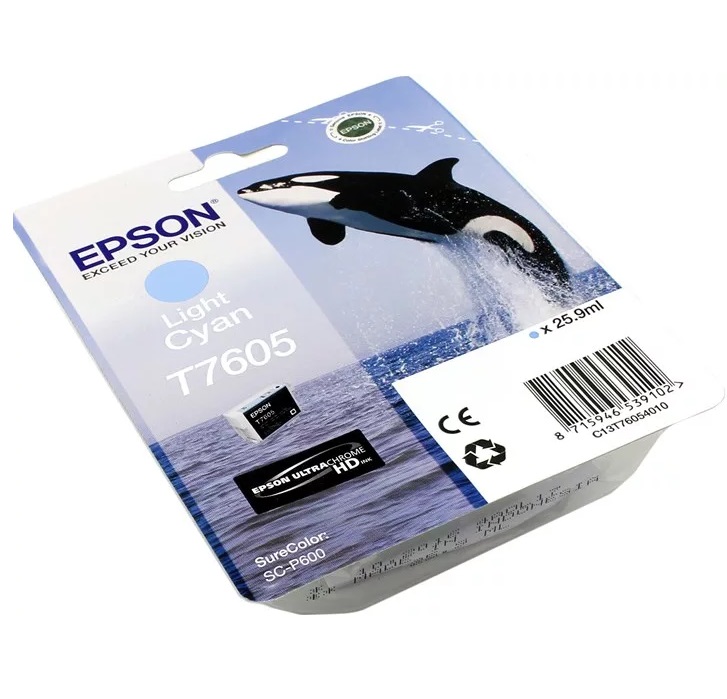 Картридж Epson T7605 светло-голубой для SC-P600 C13T76054010 C13T76054010 #1