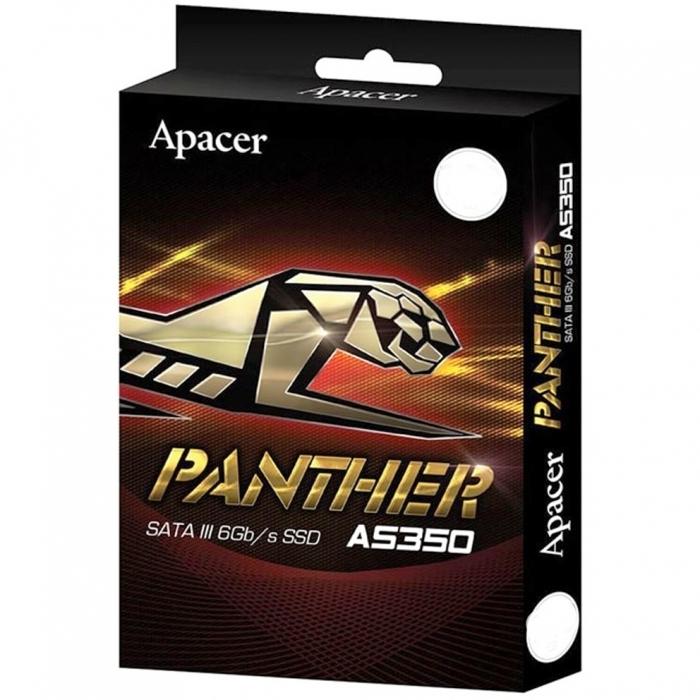 Твердотельный накопитель Apacer 2.5" 512GB AS350 Panther Client SSD SATA 6Gb/s, 530/520, IOPS 76/68K, MTBF 1.5M, 3D TLC, 32MB, 425TB 85.DB2E0.B100C 85.DB2E0.B100C