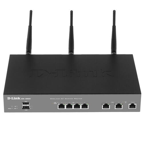 Маршрутизатор D-Link Wireless AC1750 Dual-Band Gigabit VPN Router with 2 10/100/1000Base-T WAN ports, 4 10/100/1000Base-T LAN ports and 2 USB ports DSR-1000AC/RU/A1A DSR-1000AC/RU/A1A