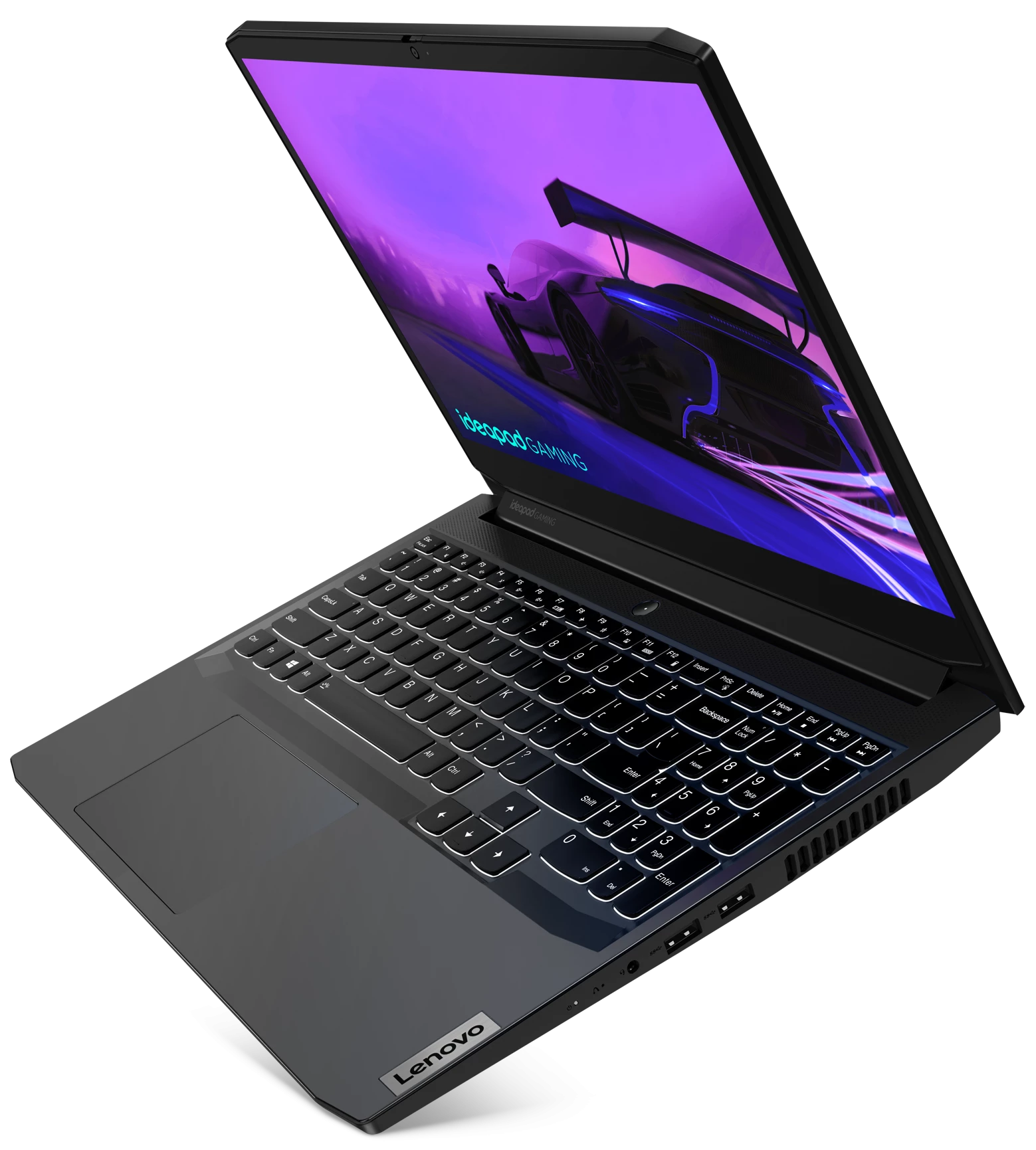 Ноутбук Lenovo 15.6'' IdeaPad Gaming 3 15IHU6 FHD(1920x1080) IPS/Intel Core i7-11370H 3.30GHz Quad/16GB/512GB SSD/GF RTX3050 4 GB/WiFi/BT5.0/HD Web Camera/45Wh/8 h/2,25 kg/DOS/1Y/BLACK 82K100H3RK 82K100H3RK #2