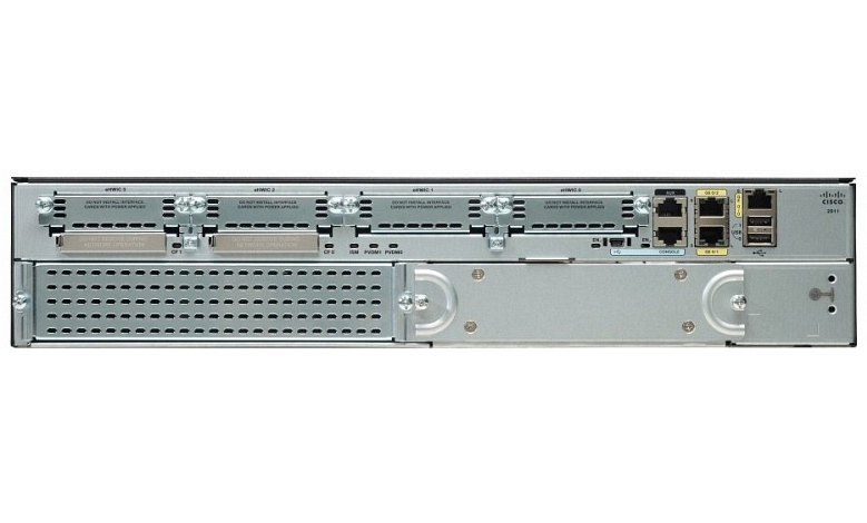Маршрутизатор Cisco 2911R w/3 GE,4 EHWIC,2 DSP,1 SM,256MB CF,512MB DRAM,IPB CISCO2911R/K9 /CISCO2911/K9 CISCO2911R/K9/CISCO2911/K9