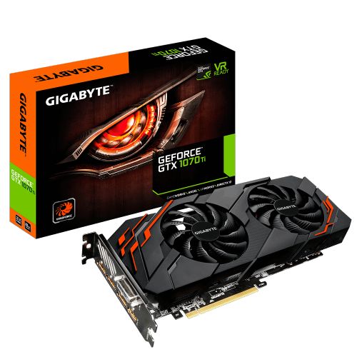 Видеокарта Gigabyte PCIE16 GTX1070TI 8GB GDDR5 GV-N107TWF2-8GD GV-N107TWF2-8GD
