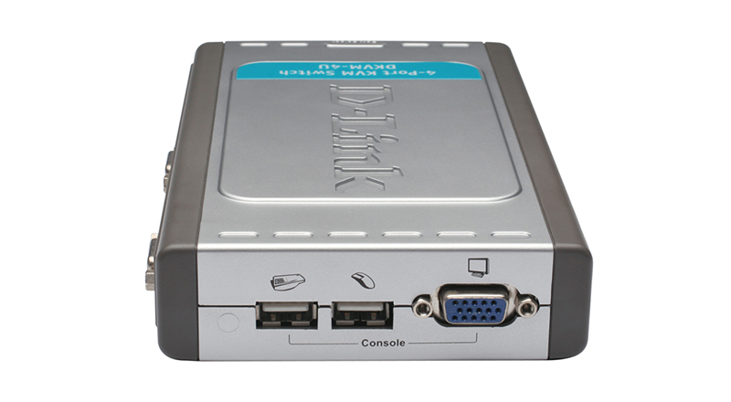 Переключатель D-Link 4-port KVM Switch with VGA and USB ports DKVM-4U/C2A DKVM-4U/C2A