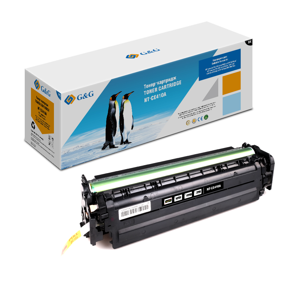 Тонер-картридж G&G черный для HP LaserJet Pro 300 color M351 Pro400 color M451 (2200стр) NT-CE410A NT-CE410A