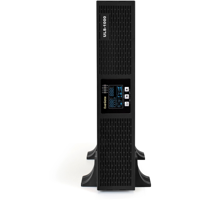 Источник бесперебойного питания Exegate PowerExpert ULS-1000 1000VA/1000W, On-Line, 4*IEC-C13, RS232, USB, SNMP-slot, Rack2U/Tower EP285646RUS EP285646RUS