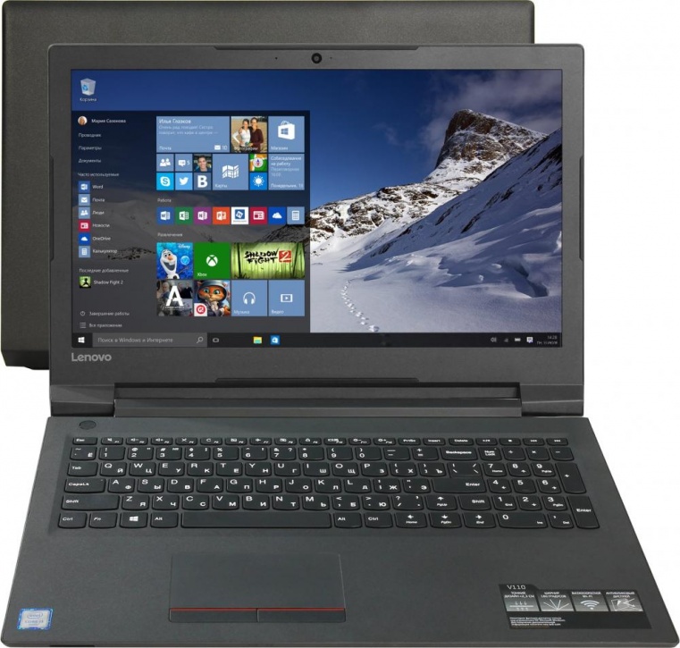 Ноутбук Lenovo V110-15ISK Core i5 6200U/8Gb/1Tb/Intel HD Graphics 520/15.6"/HD (1366x768)/Free DOS/black/WiFi/BT/Cam(80TL002TRK ) 80TL002TRK