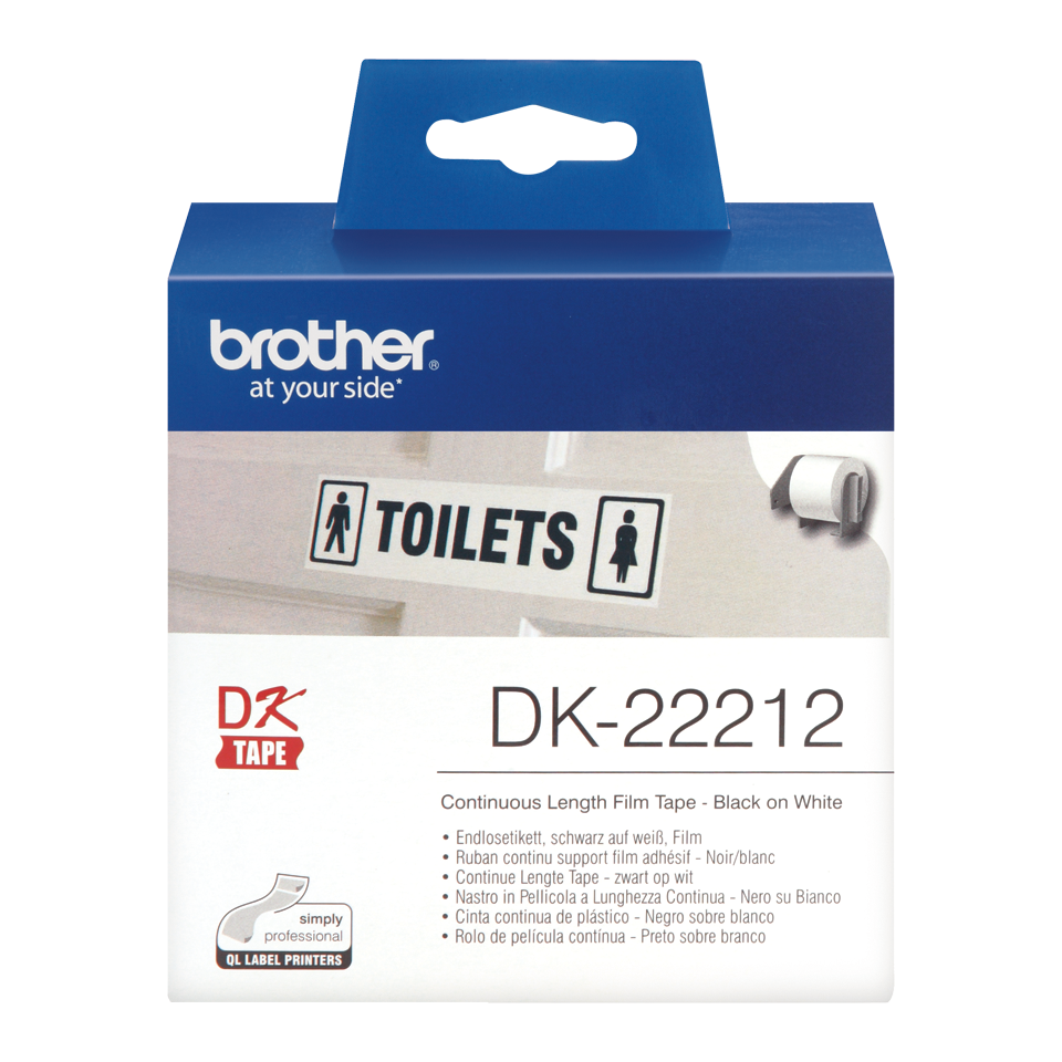 Лента красящая Brother DK22212 (белая, ширина 62 мм x 15.24 м) DK22212 DK22212 #2