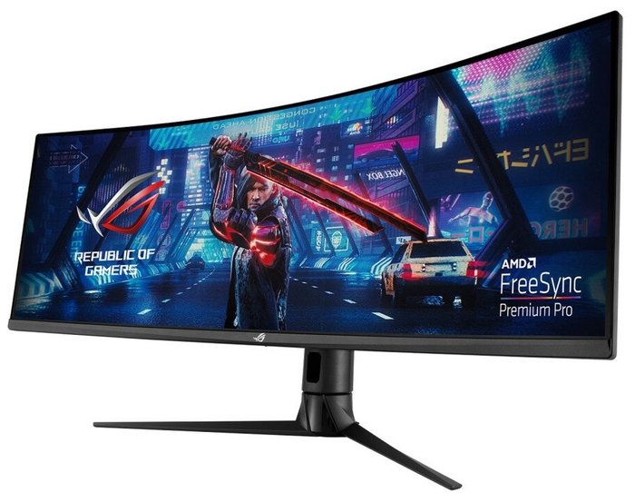 Монитор ASUS 43" XG43VQ VA изогнутый 3840x1200, ProGaming, 1ms, 450cd/m2, 178°/178°, 3000:1, HDMI*2, DP, USB-Hub, 120Hz, HDR, колонки, FreeS 90LM0580-B01170 90LM0580-B01170