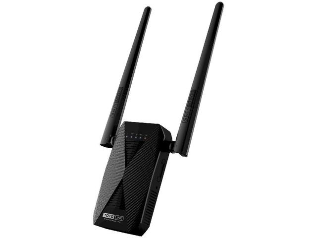 Wi-Fi повторитель сигнала TOTOLINK Двухдиапазонный, передача скорости обмена данными до 1200Мбит/сек. 1*LAN Port 100Mbps, 1*2.4G WPS button, 1*5G WPS button,1*Power ON/OFF button, 2*5dBi external antennas, Smart UI EX1200T EX1200T