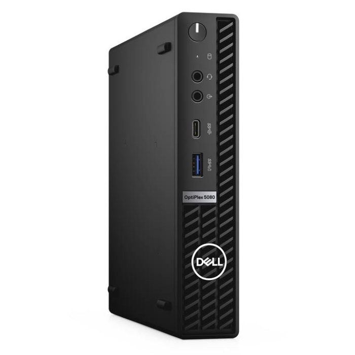 Компьютер Dell Optiplex 5080 Micro i5 10500T (2.3)/8Gb/SSD256Gb/UHDG 630/Linux/GbitEth/WiFi/BT/130W/клавиатура/мышь/черный 5080-6444 5080-6444