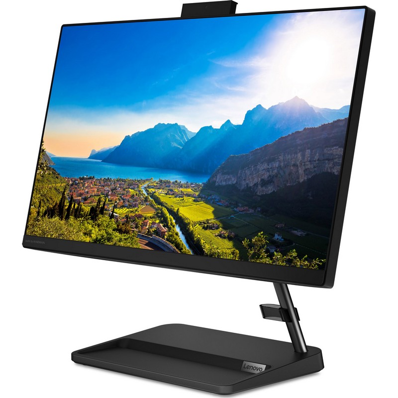Моноблок Lenovo IdeaCentre AIO 3 24ALC6 23.8'' FHD(1920x1080) IPS/AMD Ryzen 7 5700U 1.80GHz Octa/8GB/512GB SSD/AMD Radeon Graphics/DVD±RW/WiFi/BT5.0/noCR/KB+MOUSE(USB)/W10H/1Y/BLACK F0G10022RK F0G10022RK