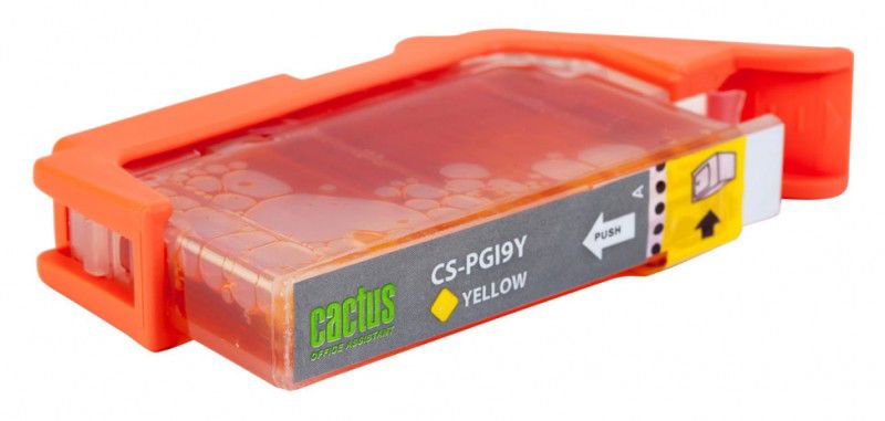 Картридж Cactus струйный CS-PGI9Y желтый для Canon Pixma PRO9000 MarkII/PRO9500 (13.4мл) CS-PGI9Y CS-PGI9Y