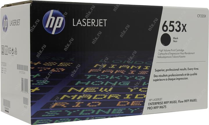 Тонер-картридж HP 653X черный для HP CLJ Flow M680z/M651dn/M651n/M651xh/M680dn/M680f (20000стр.) CF320X CF320X