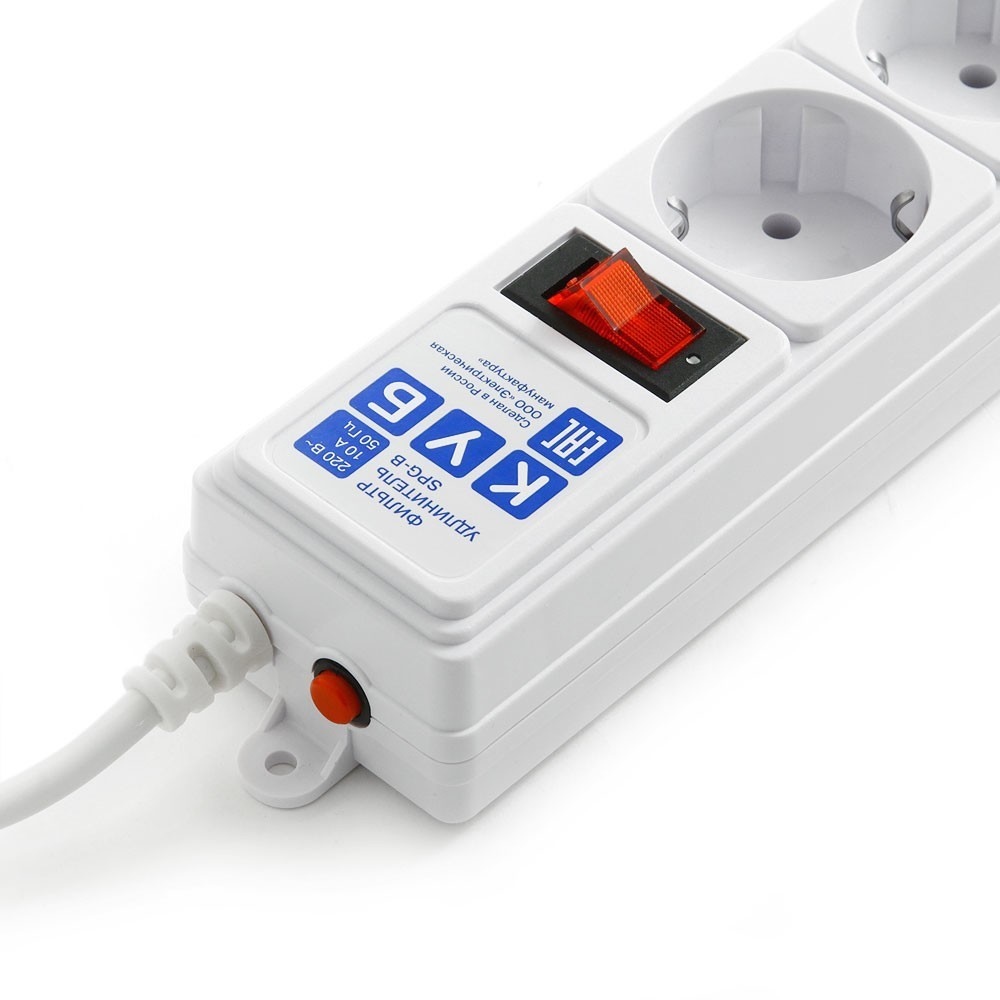 Сетевой фильтр Power Cube 5.0м, 5 розеток, белый SPG-B-15-WHITE SPG-B-15-WHITE