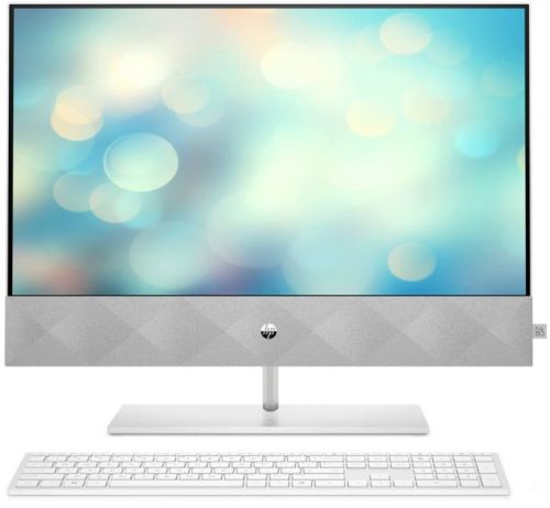 Моноблок HP Pavilion 24-k1012ur AiO 23.8"(1920x1080)/Intel Core i3 10300T(3Ghz)/8192Mb/512SSDGb/noDVD/Int:AMD Intergrated Graphics /Cam/WiFi/war 1y/White/FreeDOS + USB KBD, USB MOUSE 5D256EA 5D256EA
