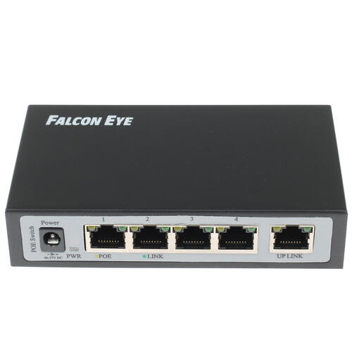 Сетевой коммутатор Falcon Eye FE-104POE-S 5 портов 10/100 Мбит/с FE-104POE-S FE-104POE-S