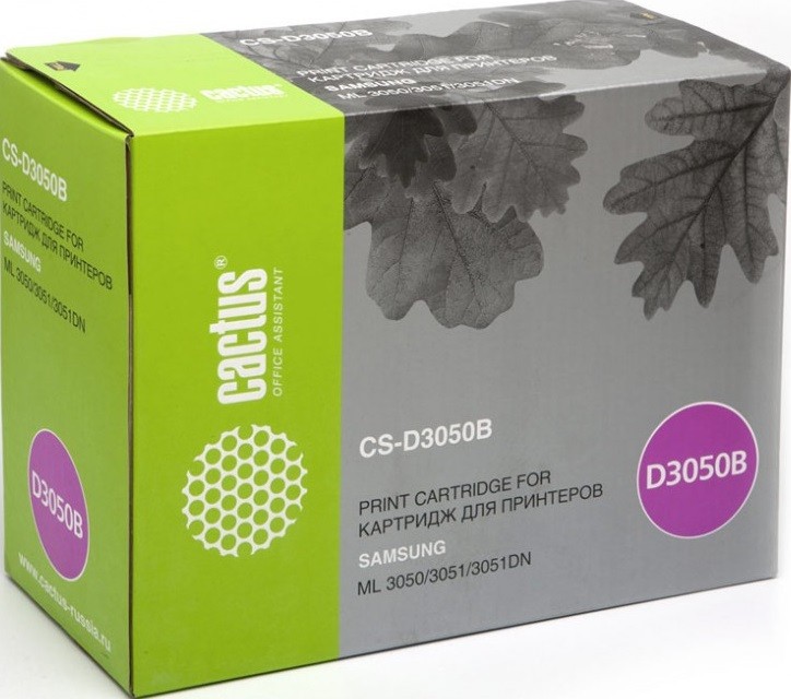 Тонер-картридж Cactus CS-D3050B черный для Samsung ML-3050/3051/3051N/3051ND (8000стр.) CS-D3050B CS-D3050B