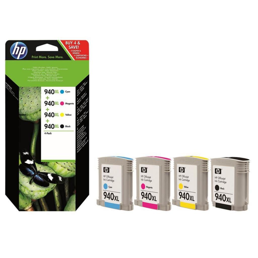 Картридж струйный HP 940XL голубой/пурпурный/желтый/черный набор карт. для HP OJ Pro 8000/8500 C2N93AE C2N93AE