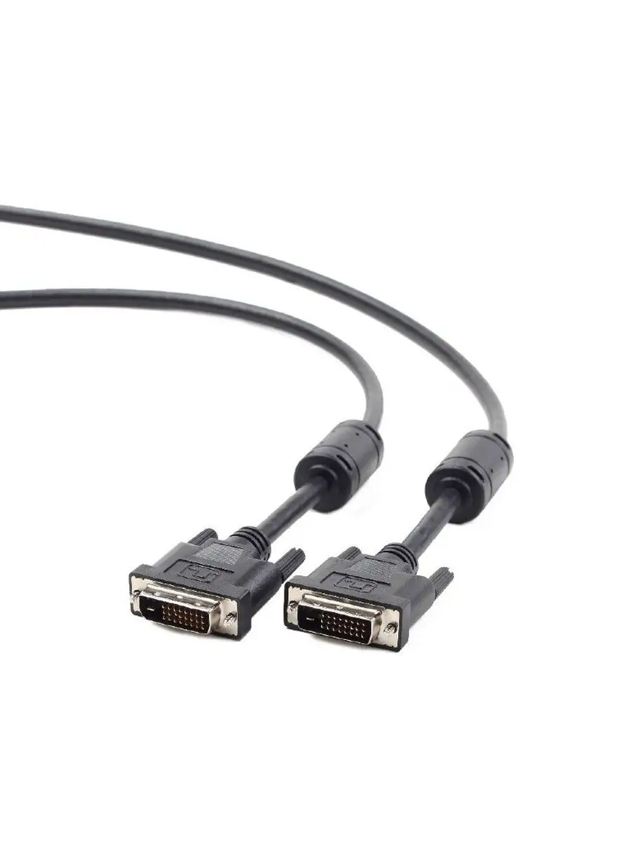 Кабель Gembird/Cablexpert DVI-D dual link, 25M/25M, 1.8м, черный, экран, феррит.кольца, пакет CC-DVI2-BK-6 CC-DVI2-BK-6 #3