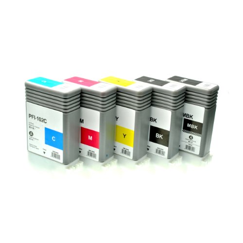 Комплект картриджей PFI-102 для Canon imagePROGRAF iPF605, iPF710, iPF750, iPF760, iPF765, iPF510, i PFI-102-C2D-130