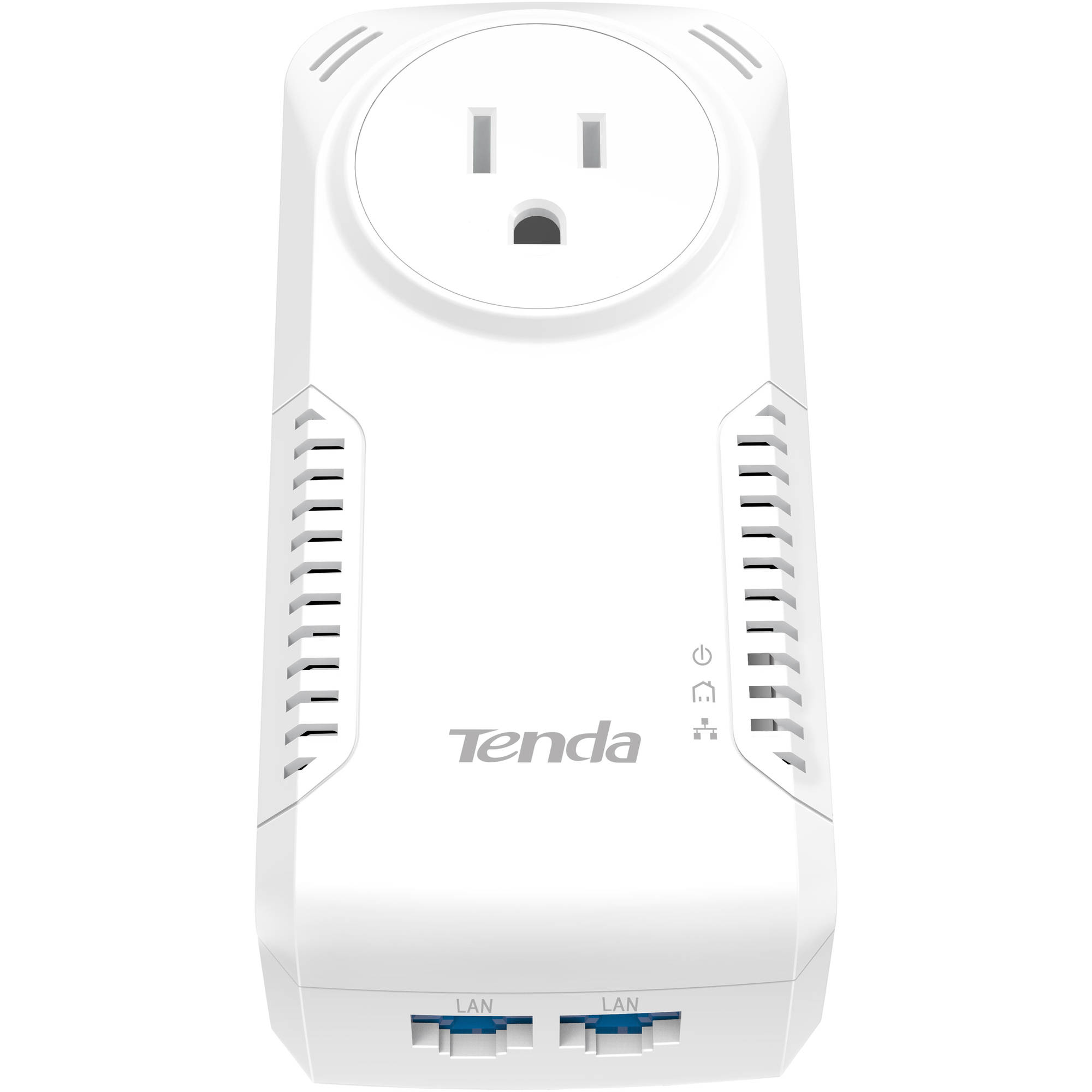 Адаптер Tenda Набор PowerLine адаптеров AV1000 со встроенной розеткой 1000M PLC,1000M LAN, ac socket P1001P Kit P1001P Kit