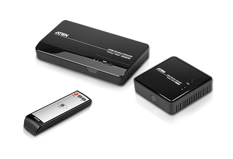 Удлинитель ATEN HDMI, 30 м., 802.11 5GHz, 2xHDMI входа, F, без шнуров, 2xБ.П. 220> 5V VE809-AT-G VE809-AT-G