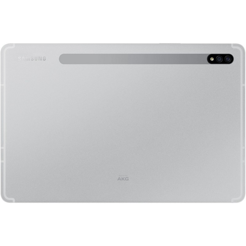 Планшетный компьютер Samsung Galaxy Tab S7 SM-T875 Snapdragon 865 Plus (3.1) 8C/RAM6Gb/ROM128Gb 11" WQXGA 2560x1600/3G/4G/Android 10.0/серебристый/13Mpix/8Mpix/BT/GPS/WiFi/Touch/microSD 1Tb/8000mAh SM-T875NZSASER SM-T875NZSASER