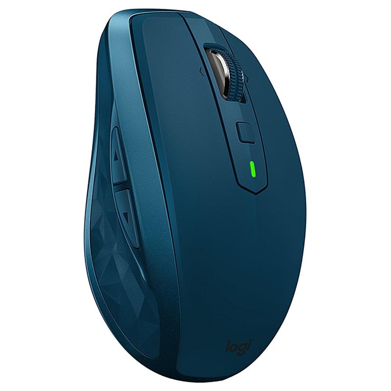 Мышь Logitech MX Anywhere 2S MIDNIGHT TEAL бирюзовая, 200-4000 dpi, Bluetooth, 2.4 GHz/USB-ресивер (Logitech Unifying®), 7 кнопок, перезаряжаемая литий-полимерная батарея (500 мА·ч) 910-005154 910-005154