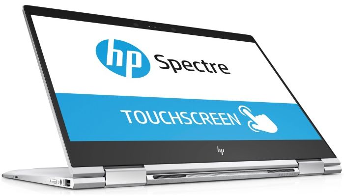 Ноутбук HP Spectre 13x360 13-ae021ur 13.3" "(3840x2160)/Touch/Intel Core i7 8550U(1.8Ghz)/16384Mb/1024SSDGb/noDVD/Int:Intel HD Graphics/Cam/BT/WiFi/38WHr/war 3y/1.45kg/Natural silver/W10 + Stylus (Microsoft Ink); Sleeve 4UK18EA 4UK18EA