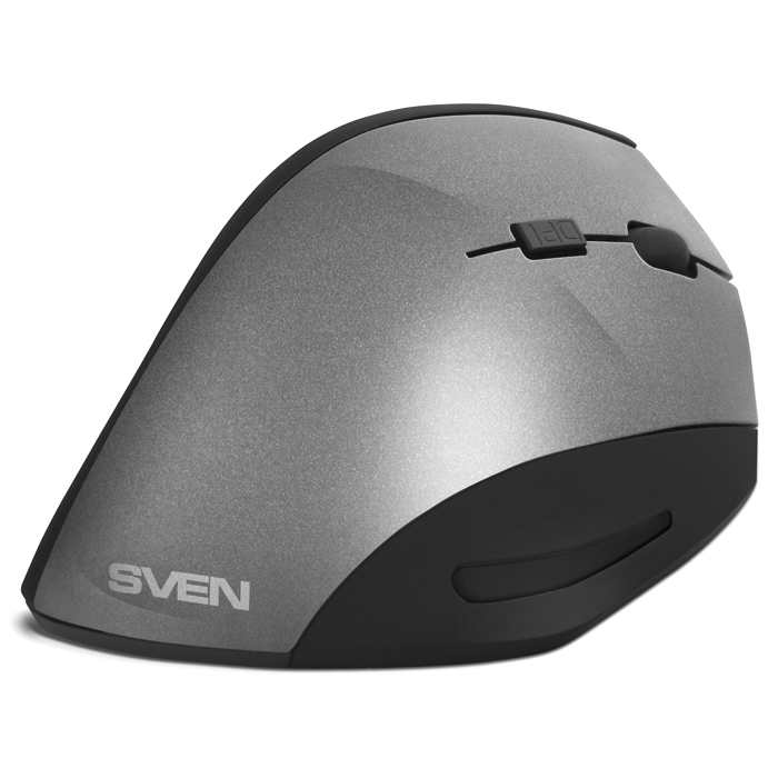 Беспроводная мышь Sven RX-580SW серая  (бесш. кл.2,4 GHz, 5+1кл. 800-1600DPI, Soft Touch, цв. карт.) SV-017781 SV-017781