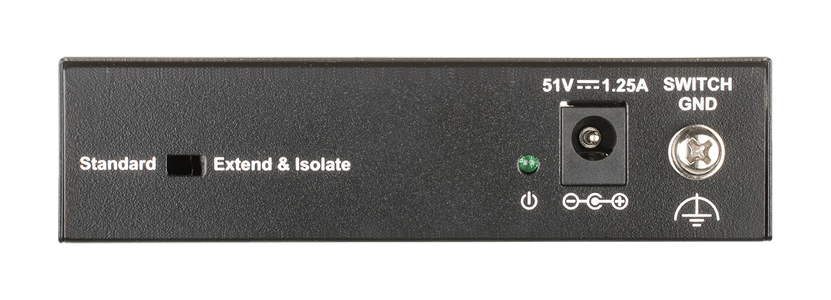 Коммутатор D-Link Unmanaged Surveillance Switch 6x100Base-TX (4x100Base-TX PoE), Surge 6KV, PoE Budget 55W, Long-range PoE up to 250m, metal case DSS-100E-6P/A1A DSS-100E-6P/A1A