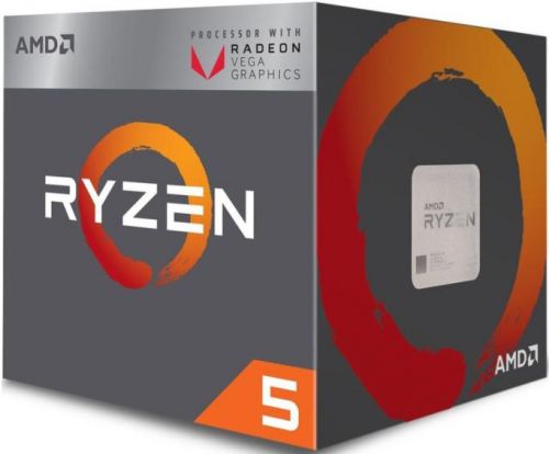 Процессор AMD Ryzen 5 2400G AM4  (3.6GHz/Radeon Vega) Box YD2400C5FBBOX YD2400C5FBBOX