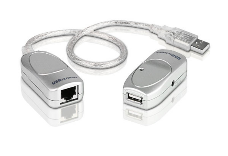 Удлинитель ATEN USB 1.1, 60 м., 1xUTP Cat5e, USB A-тип, Male/Female, без шнуров, питание от шины UCE60-AT UCE60-AT