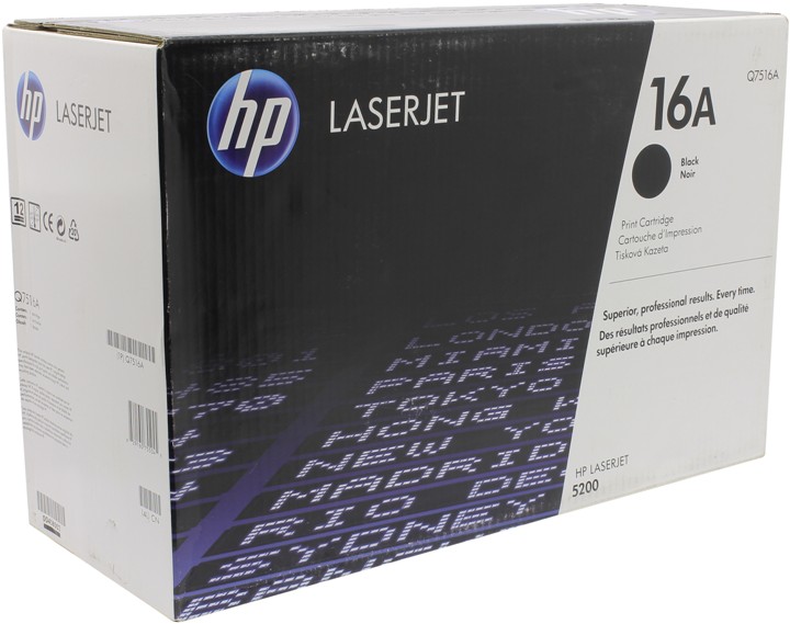 Тонер-картридж HP 16A Black для LJ 5200 Contract (12000 стр) Q7516AC Q7516AC